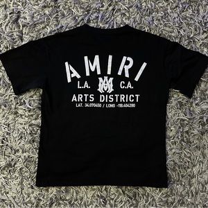 XL Amiri Art District Black Shirt Men Streetwear